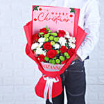 Personalised Merry Christmas Flower Bouquet