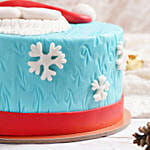 Santa Fondant Chocolate Cake