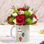 Seasons Greetings Flower Mug