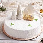 Snowy Christmas Vanilla Cake