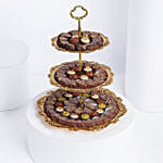 Assorted Chocolates in Golden 3 Layer Plate