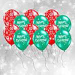 12 Christmas Latex Balloons