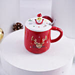 Christmas Ceramic Mug Red