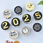 New Year Vanilla Cupcakes