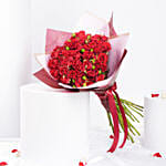 Valentine Red Spray Roses Bouquet