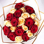 Blushing in Love Roses Bouquet