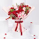 Elegant Duo Of Roses Valentines Bouquet