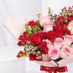 Elegant Duo Of Roses Valentines Bouquet