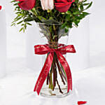 Valentine Rosy Reflections Arrangement | Red Love Topper