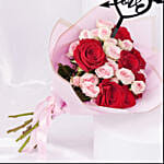 Eternal Love Valentine Bouquet | Black Love Topper