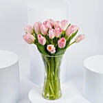 Pink Tulips Arrangement Standard