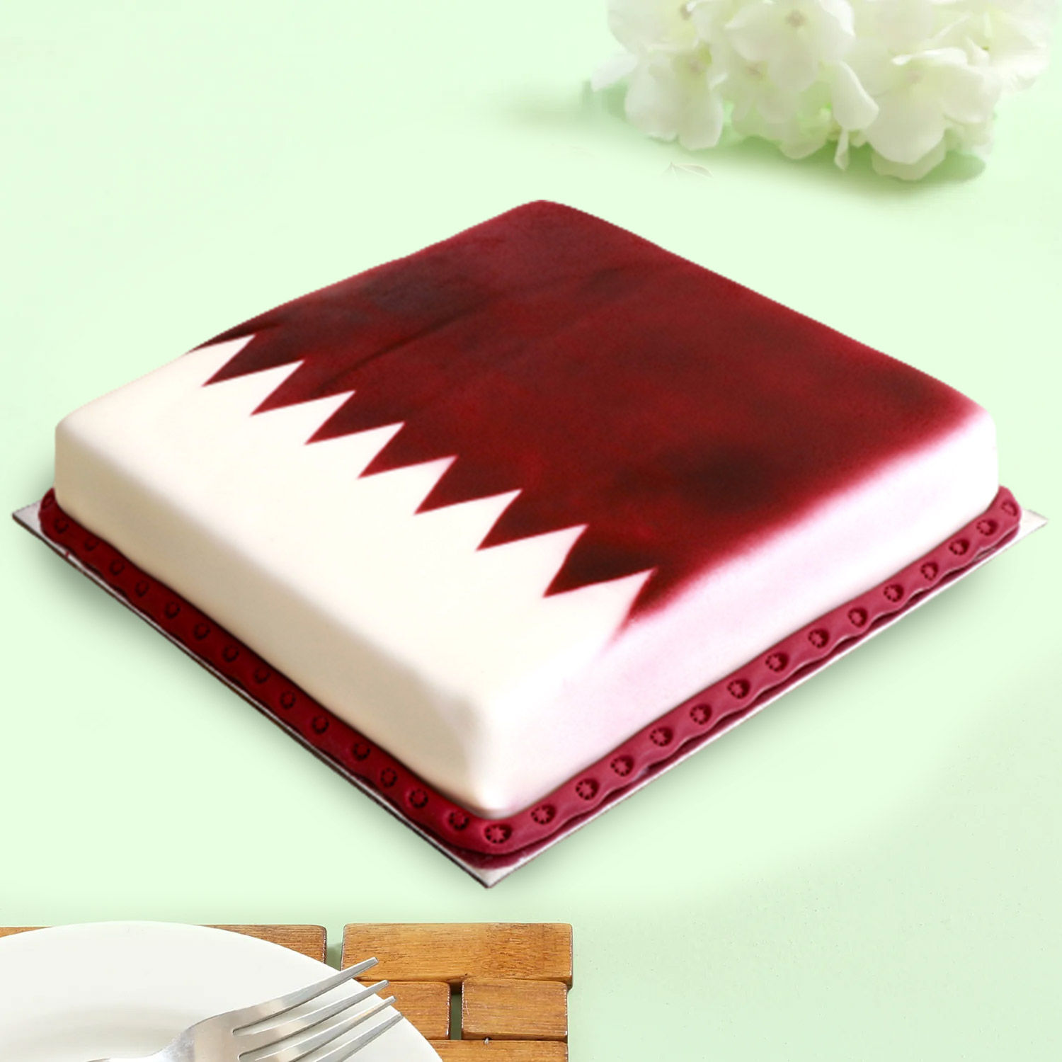 Online Qatar National Day Theme Cake Gift Delivery in Qatar FNP