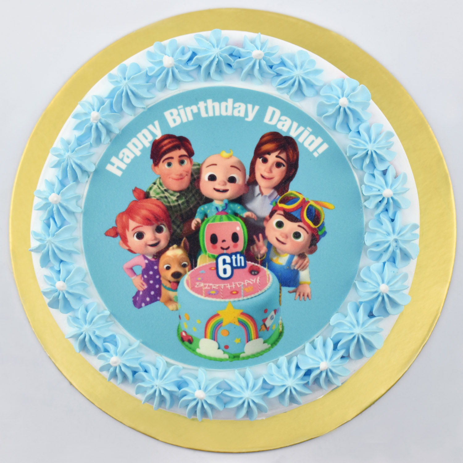 Online Cocomelon Birthday Cake Gift Delivery in Qatar - FNP