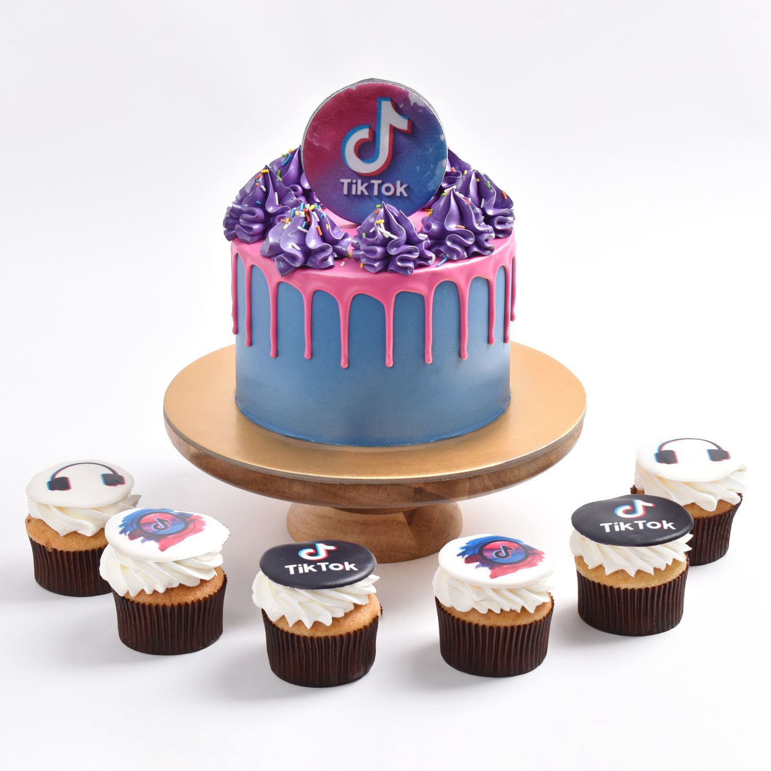 Online Tik Tok Cake With Cupcakes Gift Delivery in Qatar - FNP