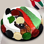 UAE Flag Themed Cake 4 Portions