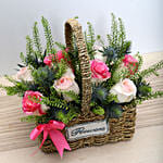 Basket Arrangement Of Roses