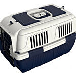 Nutra Pet Dog and Cat Carrier Box Closed Top Drak Blue