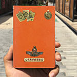 Personalised Orange Passport Cover