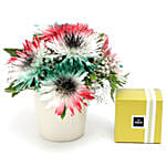 UAE Flag Flower Arrangement with Patchi