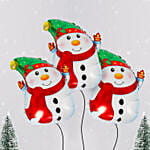 Snowman Foil Balloon Set of 3