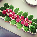 Holly Leaves cookies 16 pcs