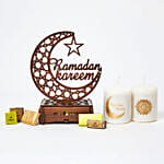 Ramadan Laser Cut Vector With Candles N Chocolates