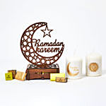 Ramadan Laser Cut Vector With Candles N Chocolates