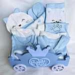 Cute Leggings Mittens Baby Hamper With Latex Balloons