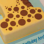 Number 1 Cute Giraffe Chocolate Cake