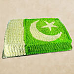 Printed Pakistan Flag Cake