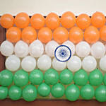 Indian Flag Balloons Decoration