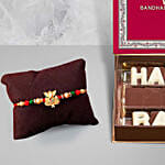 Ganesha Rakhi With Happy Rakhi Chocolate