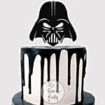 Darth Vader Helmet Mask Red Velvet Cake