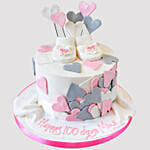 Hearty Baby Shower Red Velvet Cake