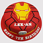 Iron Man Special Logo Marble Cake