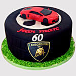 Lamborghini Themed Marble Cake