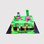 Minecraft Character Steve Red Velvet Cake