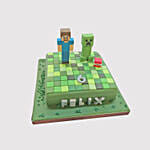 Minecraft Special Theme Red Velvet Cake