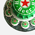 Heineken Designer Cake with Cupcakes Red velvet