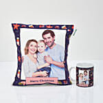 Christmas Joy Personalised Cushion n Mug