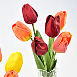 Set of Artifical Tulips in Vase