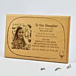 Dear Daugther Personalised Plaque