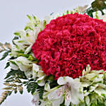 Carnations and Peruvian Lily Arrangement