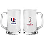 Beer Glass France Set of 2