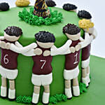 Football Team Designer Red Velvet Cake