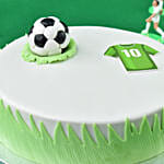 Football Theme Red Velvet Cake