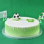 Football Theme Red Velvet Cake