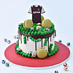 Qatar Football Fan Designer Chocolate Cake