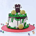 Qatar Football Fan Designer Chocolate Cake