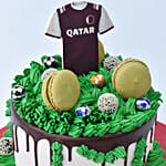 Qatar Football Fan Designer Chocolate Cake